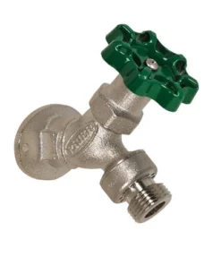 Prier® 1/2" Sweat Satin Nickel Handle And Key Operated Anti-Siphon Angle Sill Faucet