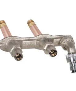 Prier® 1/2" MIP X Sweat X 2" L Key-Operated Hot And Cold Anti-Siphon Wall Hydrant