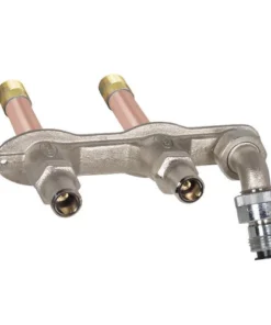 PrierĀ® 3/4" MIP X 1/2" FIP X 2" L Key-Operated Hot And Cold Anti-Siphon Wall Hydrant