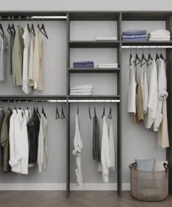 Dakota Closets™ 87"W X 86-1/2"H Charcoal Closet System