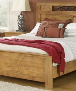 Dakota™ Heritage Queen Bed Rails -Dakota Store KnottyPine Bed