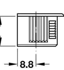 Dakota Closets™ Black Cam Lock Connectors - 8 Pack 9 Dakota Closets™ Black Cam Lock Connectors - 8 Pack -Dakota Store L263.10.703