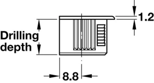 Dakota Closets™ Black Cam Lock Connectors - 8 Pack 5 Dakota Closets™ Black Cam Lock Connectors - 8 Pack - Image 5