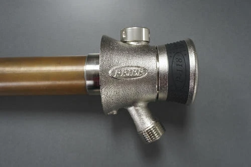 Prier® P-118 1/2" Sweat X 4" L Satin Nickel Finish Single-Handle Hot & Cold Anti-Siphon Wall Hydrant 2 Prier® P-118 1/2" Sweat X 4" L Satin Nickel Finish Single-Handle Hot & Cold Anti-Siphon Wall Hydrant - Image 2