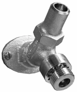 Prier® 1/2" Male Sweat Satin Nickel Key-Operated Anti-Siphon Angle Sill Faucet