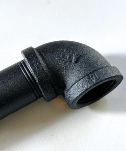 Dakota™ 10" Black Pipe 3-Shelf Bracket - 2 Pack 13 Dakota™ 10" Black Pipe 3-Shelf Bracket - 2 Pack -Dakota Store dakota black corner connection 2