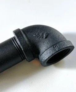 Dakota™ 10" Black Pipe 2-Shelf Bracket - 2 Pack -Dakota Store dakota black corner connection